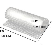 Store Balonlu Naylon 50CM x 5mt (En: 50 Cm, Boy: 5mt.) Üç Katlı Eşya Koruma Ambalajı, Pat Pat