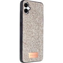 Bezos Onegif Samsung Galaxy A06 Bright Simli Kapak - Gold