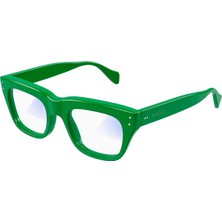 Gucci GG1365S 003 48-21 Kadın Şeffaf Mat Camlı Yeşil Asetat Dikdörtgen Güneş Gözlüğü (Photochromic)