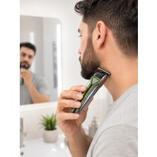 Maesko Şarjlı Saç Sakal Tıraş Makinesi T Başlıklı 1 2 3 mm Taraklı Kablolu ve Kablosuz Kullanım