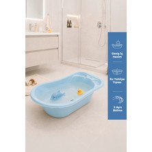 Babyjem Giderli Bebek Banyo Küveti Soft Mavi