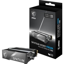 MSI Msı Spatium M580 Frozr Soğutuculu Pcı-Express 5.0 4 Tb M.2 SSD - Outlet