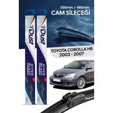 Dust Toyota Corolla Hatchback Silecek Takımı 2002-2007 Uyumlu 550MM/480MM