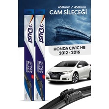 Dust Honda Civic Hatchback Silecek Takımı 2012-2016 Uyumlu 650MM/450MM