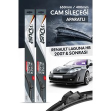 Dust Renault Laguna Hatchback 2007-SONRASI Uyumlu Silecek Takımı 650MM/400MM S9