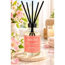 Ordoveni Çiçek Bahçesi Kokulu Bambu Çubuklu Oda Kokusu 100 ml | Ferah ve Hoş Çiçek Aroması | Uzun Süre Etkili Oda Kokusu | Çubuklu Koku Difüzörü | Ev, Ofis ve Yaşam Alanları Için