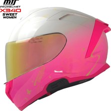 Mts Prohelmet X340 Sweet Women Tam-Yüz Motosiklet Kaskı - Motodede