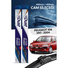 Dust Peugeot 106 Hatchback Silecek Takımı 1991-2004 Uyumlu 500MM/450MM