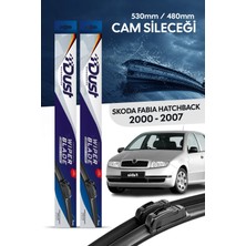 Dust Skoda Fabia Hatchback Silecek Takımı 2000-2007 Uyumlu 530MM/480MM
