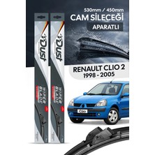 Dust Renault Clio 2 1998-2005 Uyumlu Silecek Takımı 530MM/450MM