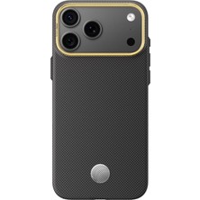 Blueo iPhone 18 Pro Max Slim Shockproof 6.9 Inç Magsafe Destekli Karbon/aramid Fiber Zırh Kılıf