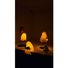 Üner Üçlü Sevimli Ghost Figür Seti (Işıklar Dahil)