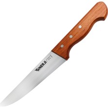 Sinerji Wooden Gül Saplı Kasap Bıçağı 16,5 Cm