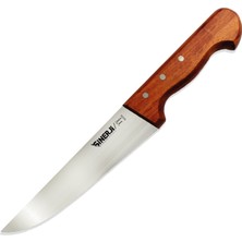 Wooden Gül Saplı Kasap Bıçağı 21,5 cm