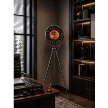 Maesko Krom 24 Saat Göstergeli 150 x 45 cm Özel Tasarım Tripod Ayaklı Saat