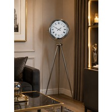 Maesko Krom Saray Zarafeti 150 x 45 cm Metal Tripod Ayaklı Saat