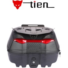 Tien Motor Tien 44 Litre Siyah Motosiklet Topcase Çanta (Çanta Üstü Metal Plakalı)