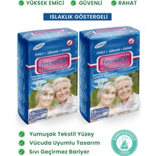 Incoped Yetişkin Hasta Bezi - Yumuşak Tekstil Yüzey Yüksek Emici Islaklık Göstergeli Xlarge 10 Adet 2 Paket