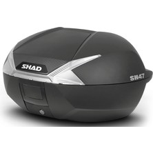 Shad Sh-47 Arka Çanta - Beyaz Reflektörlü - Motodede