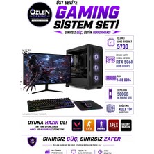 Özlen X91 RYZEN 7 5700 RTX 5060 8GB 16GB RAM 500GB M.2 SSD 24'' Full HD 200Hz Oyuncu Bilgisayarı