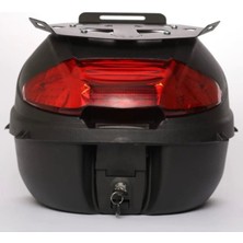 Tien Motor Tien Sc-35 35 Litre Siyah Motosiklet Topcase Çanta (Çanta Üstü Metal Plakalı)