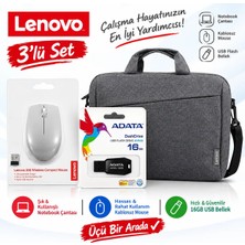 Lenovo 300 Kablosuz Mouse + Lenovo T210 Notebook Çanta + Adata UV100 16GB Flash Bellek