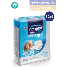 Incoped Yetişkin Emici Külot Bez- Yüksek Emicili Hasta ve Yetişkin Külot Bez 30'lu 4 Paket - 30X4