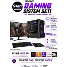 Özlen X96 RYZEN 7 5700X RX 580 8GB 32GB RAM 500GB M.2 SSD 24'' Full HD 200Hz Oyuncu Bilgisayarı