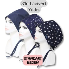 St. Morritz Standart Beden 3lü Lacivert Yıldız Lacivert Tek Renk Takım Yıldızlar Büyük Yıldız Cerrahi Bone