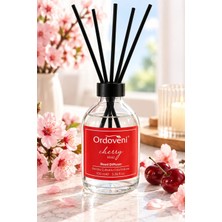 Ordoveni Kiraz Çiçeği Kokulu Bambu Çubuklu Oda Kokusu 100 ml | Yoğun ve Kalıcı Kiraz Çiçeği Kokusu | Uzun Süre Etkili Ortam Kokusu | Çubuklu Koku Difüzörü | Ev, Ofis ve Yaşam Alanları Için