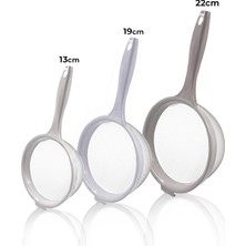 St. Morritz Profesyonel 3 Boy Ince Tel Süzgeç Seti 22CM-19CM-13CM - Tencereye Takılabilen 3'lü Süzgeci- Kevgir
