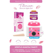 Smoothly Soyulabilen Boncuk Ağda 250GR + Ağda Isıtıcı Makine + Ağda Losyonu + Spatula Seti