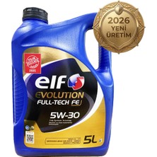Elf Evolution Full-Tech Fe 5W-30 Motor Yağı (2026 Üretim Yılı)