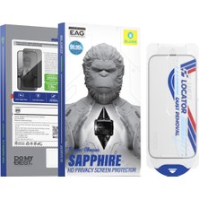 Blueo iPhone 18 Pro Max Uyumlu %99.99 Safir 9 Mohs Hayalet Ekran Koruyucu | Uygulma Aparatı