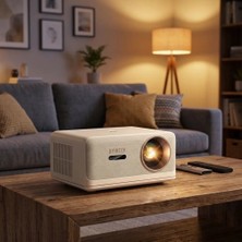 Byintek U14 Pro Full HD 1080P Projeksiyon Cihazı, 1500 ANSI Lümen, Toz Geçirmez Optik Motor, MEMC ve HDR, Akıllı Engelden Kaçınma, Android OS 11.0, 24W Surround Ses