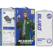 Blueo iPhone 18 Pro Max Uyumlu Mat Ekran Koruyucu - Tam Kaplayan Anti-Glare Cam
