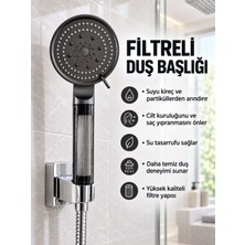 Erçelik Filtreli Duş Başlığı Su Arıtmalı Klor ve Kireç Önleyici Duş Başlığı