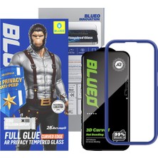 Blueo iPhone 18 Pro Max Uyumlu 3D Ar Privacy Hayalet Tam Kaplayan Ekran Koruyucu ve Hizalama Çerçevesi