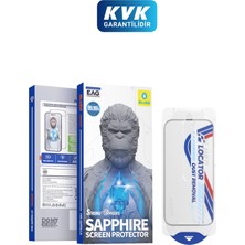 Blueo iPhone 18 Pro Uyumlu %99.99 Saf Safir 9 Mohs Ekran Koruyucu Cam | Uygulama Aparatlı