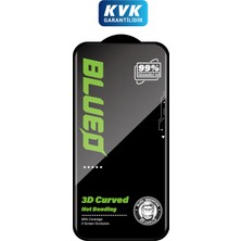 Blueo iPhone 18 Pro Uyumlu 3D Hd Kavisli Ekran Koruyucu Cam ve Kolay Kurulum Seti