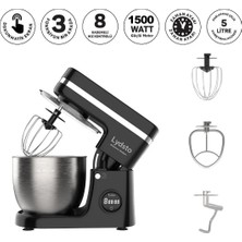 St. Morritz Kitchen Helper 1500W - 5 Lt - 8 Kademe Dokunmatik Dijital Ekran Stand Mikser Hamur Yoğurma Makinesi