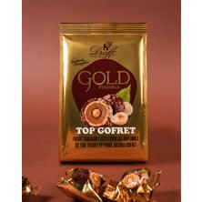 Evliya Şekerleme Draft Gold Bütün Fındıklı ve Dolgulu Fındık Parçacıklı ve Çikolata Kaplamalı Gofret 150GR
