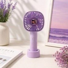 St. Morritz 3 Kademeli Şarjlı Taşınabilir El ve Masaüstü Fanı Mini USB Vantilatör Sessiz Güçlü Serinletici