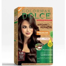 Aslanoğlu Store Mey Ithalat® Dolce Amonyaksız, Doğal Set Boya - 5.35 Ceviz Ağacı Kahvesi