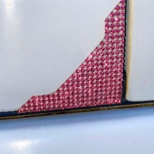 Oto Aksesuarcım Kristal Taşlı Araba Kapı Köşe Koruyucu 2\'li Pembe