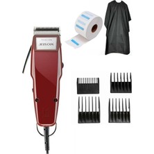 St. Morritz Traş Makinesi 4 Tarak Önlük Boyun Bandı Set