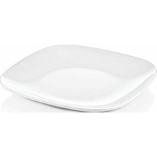 Melamin Kare Servis Tabağı 20 Cm (12 Adet)