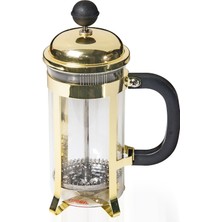 Biradlı Lüx French Press Altın 350 cc GRV-D5