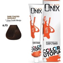Aslanoğlu Store Mey Ithalat® Tüp Saç Boyası 60 ml Profesyonel Krem Boya - 6/73 Koyu Findik Kabuğu