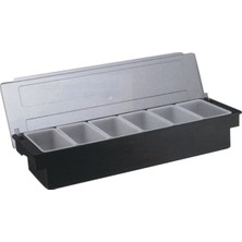 Poly. Kapaklı Bar Konteyner 6 Lı
